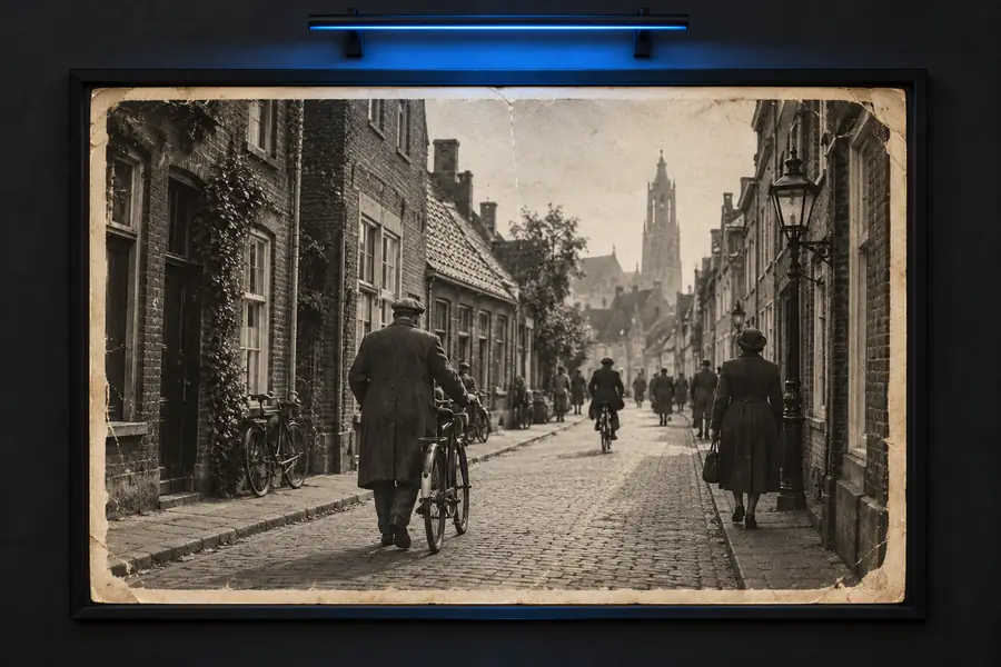 Vintage-themed reference image illustrating an older photographic look